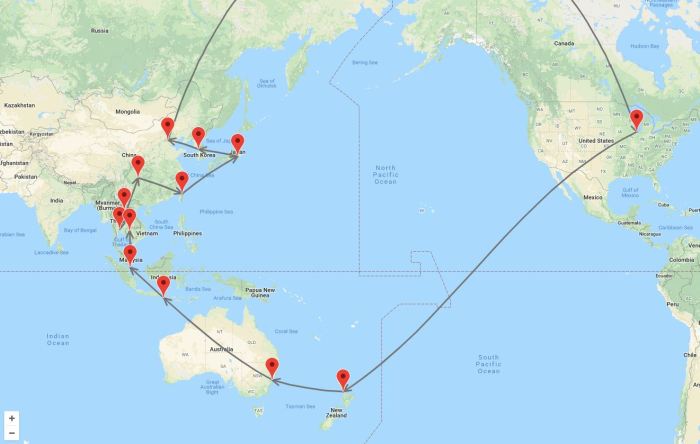 3 Month Round The World Trip