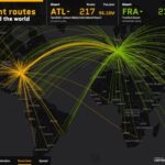 Flight Routes Around The World